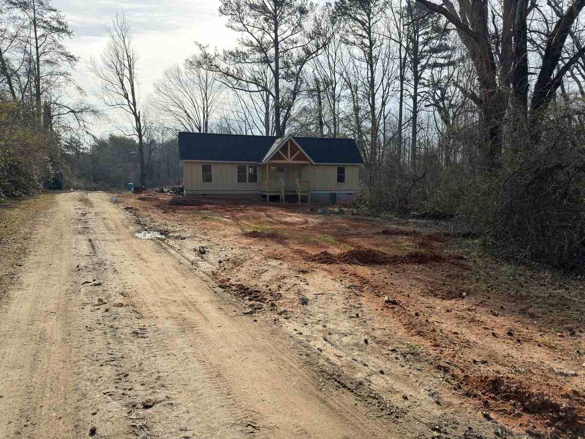 Rough driveway before grading and access prep