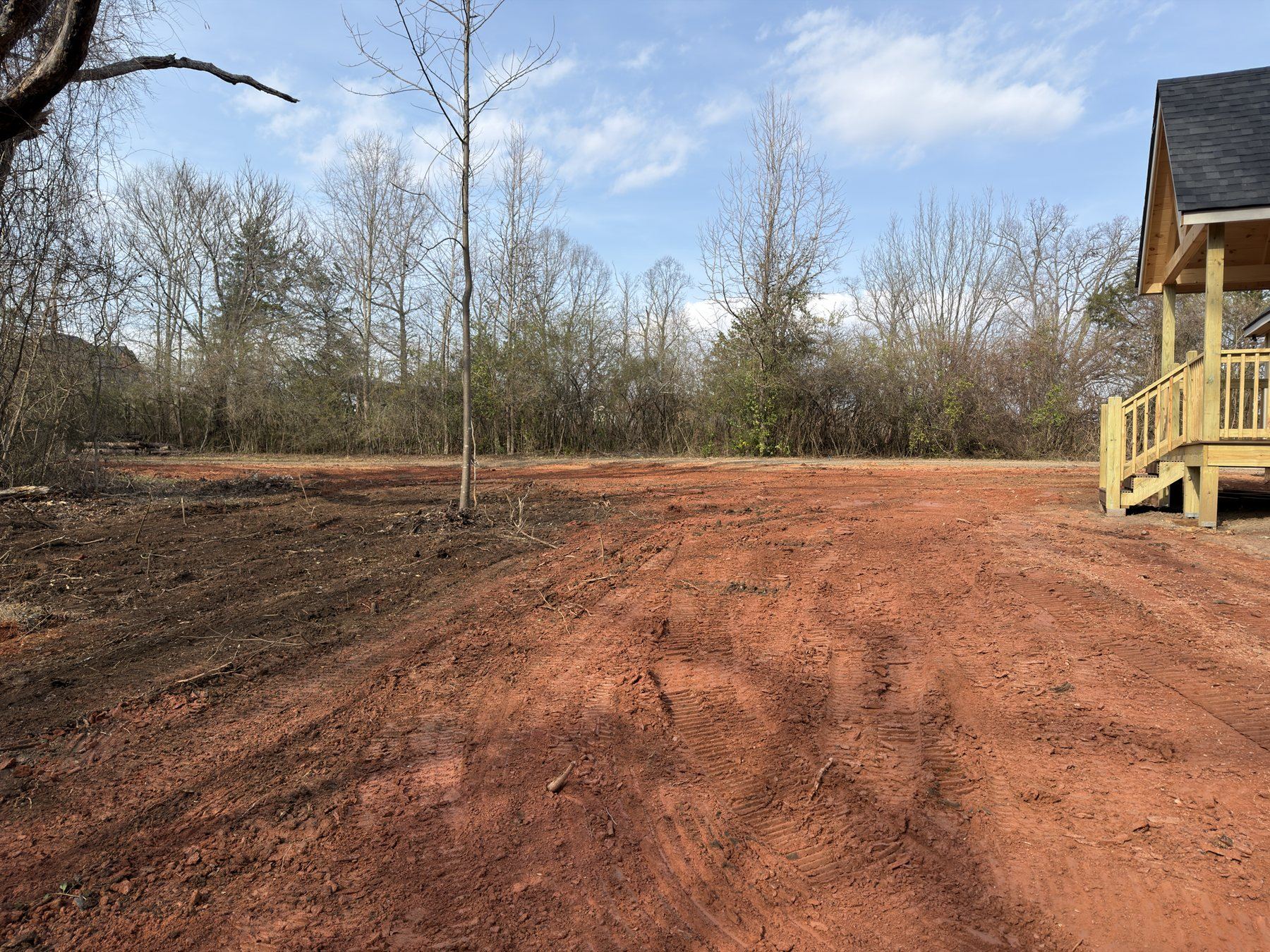 Homesite grading and access prep